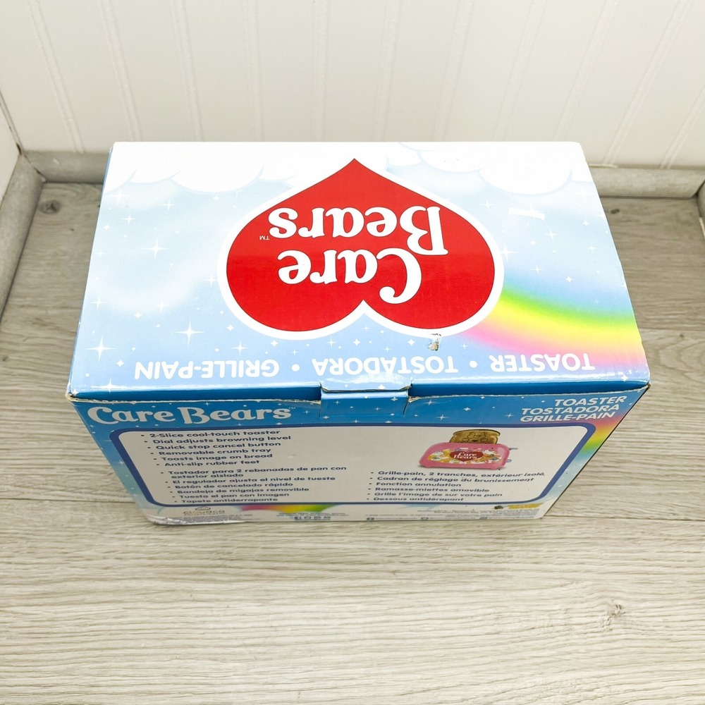 CARE BEARS TOASTER. New In Box. Rainbow Pink Toaster Fast Shipping - Picture 4 of 9
